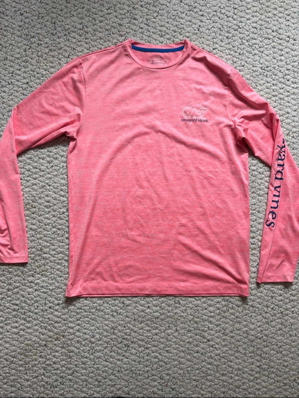 Vineyard Vines Long-Sleeve Crew in Coral Pink